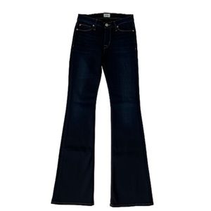 Hudson Elysian Boot Cut Jeans Sz 26 Mid Rise Stretch Bottom Flare Blue Denim